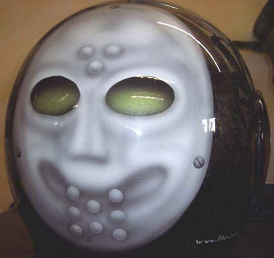 Helm-Maske,hinten